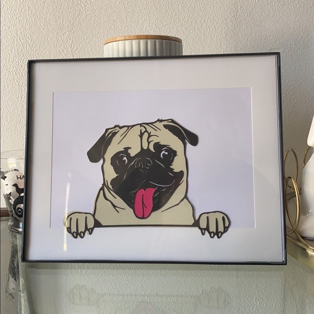 Happy pug